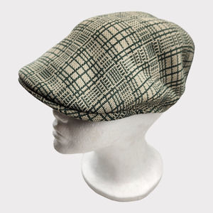 Kangol Newsboy Style Cap Casual Ivy Green Cream Preppy England Men's